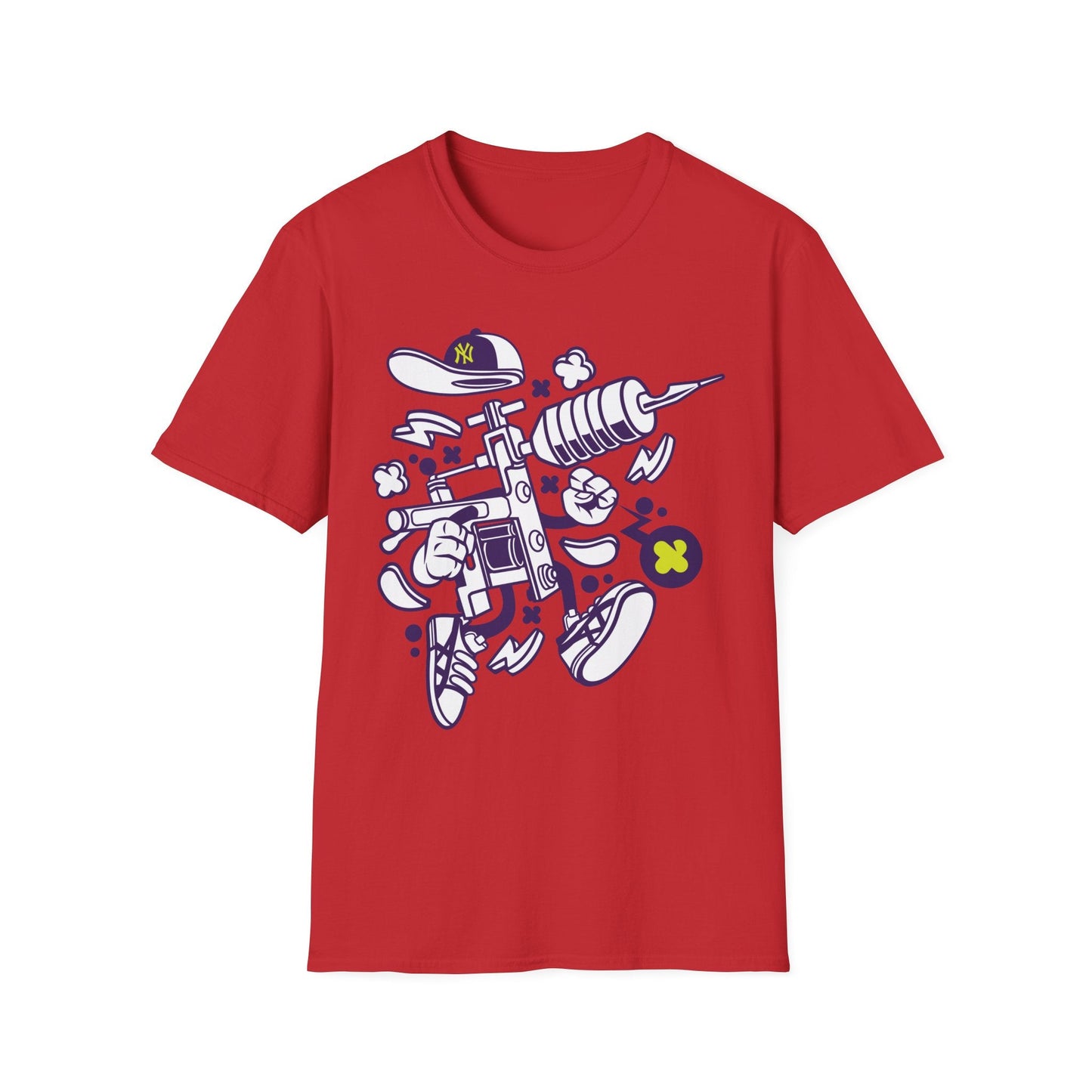 Cartoon Animation T Shirt Funny Tee Shirt Unisex Gildan Softstyle 64000 100 Percent Ring Spun Cotton