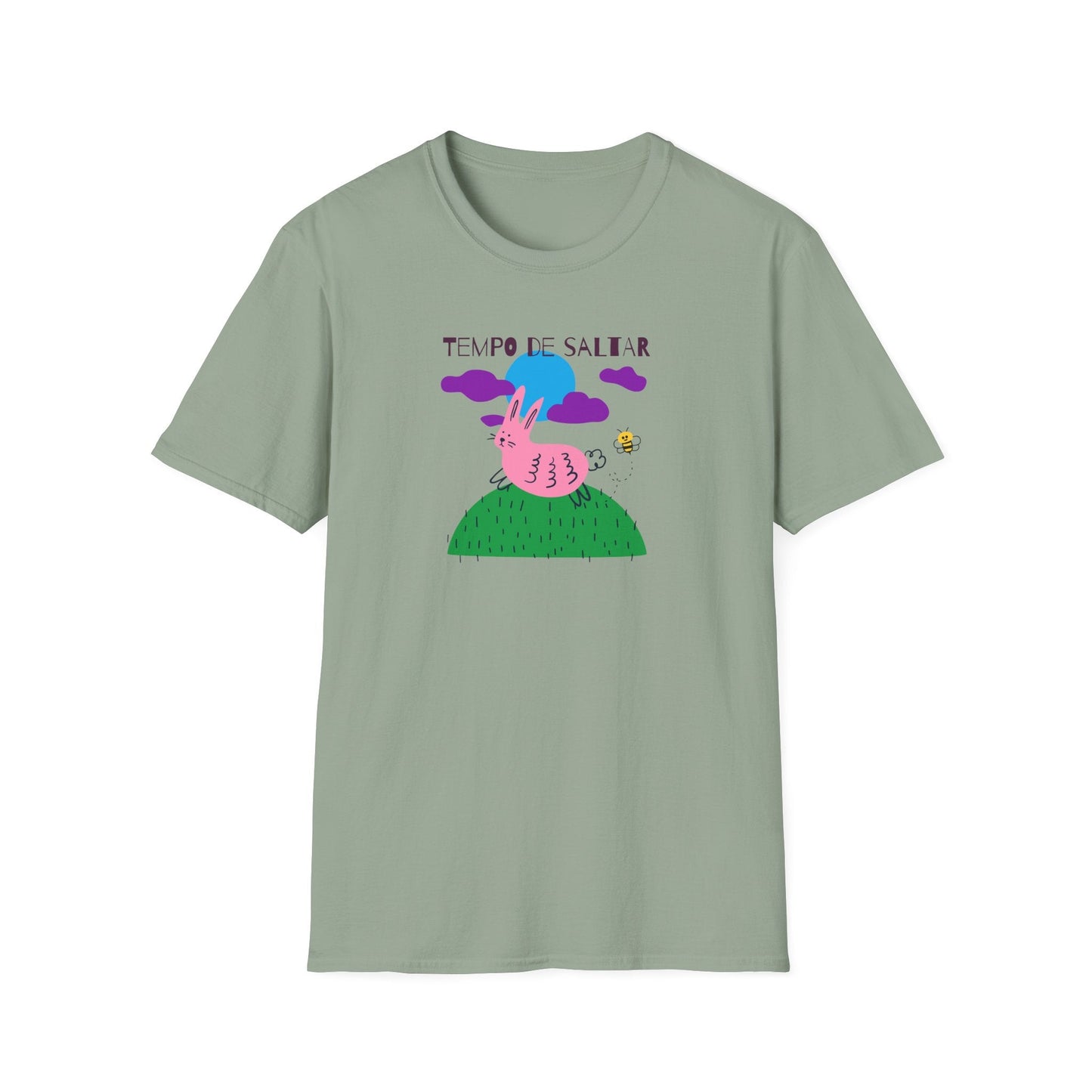Funny Easter T Shirt Unisex Softstyle 64000 Art Design With Easter Prints 100 Percent Ring Spun Cotton