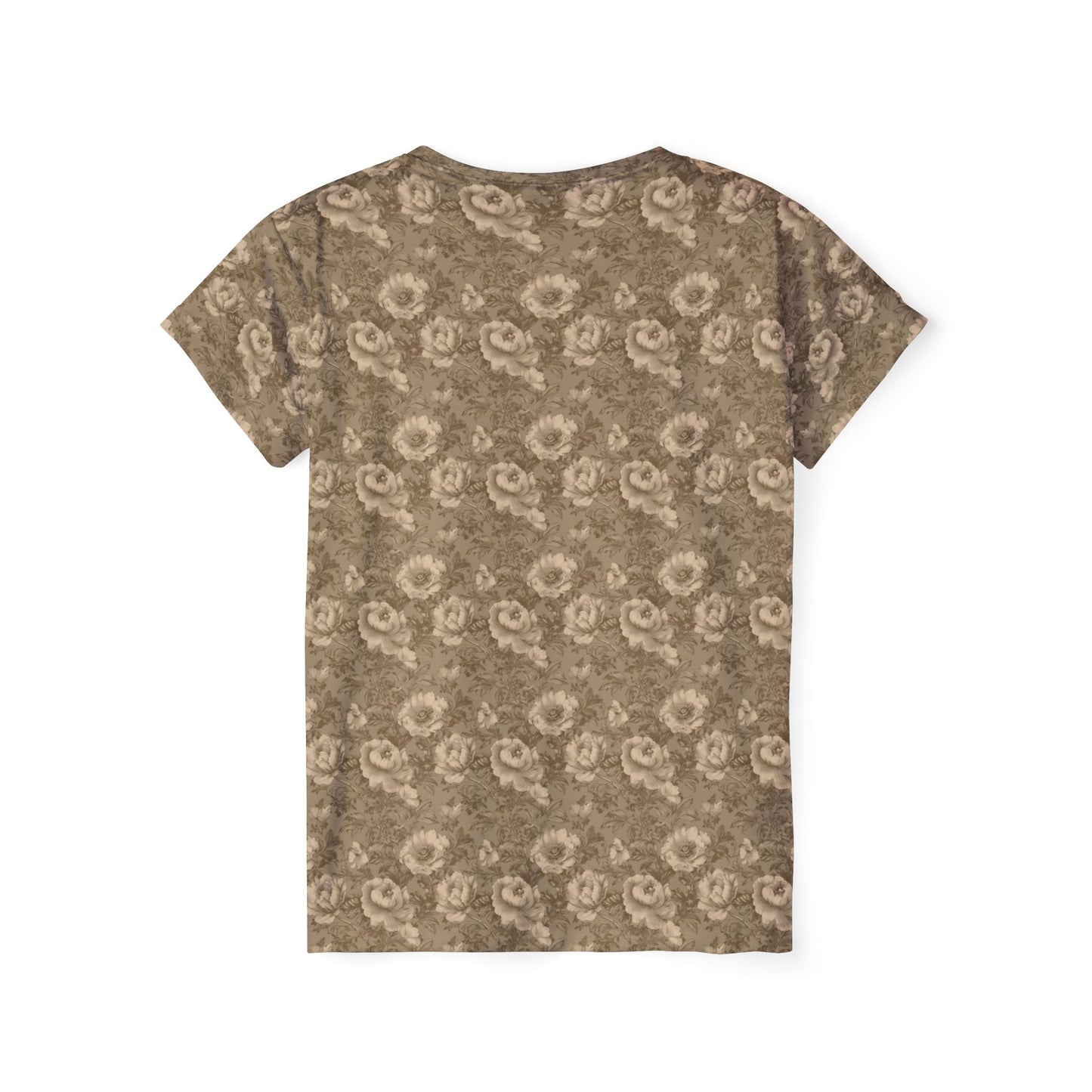 Women Poly T-Shirt with Floral Print
