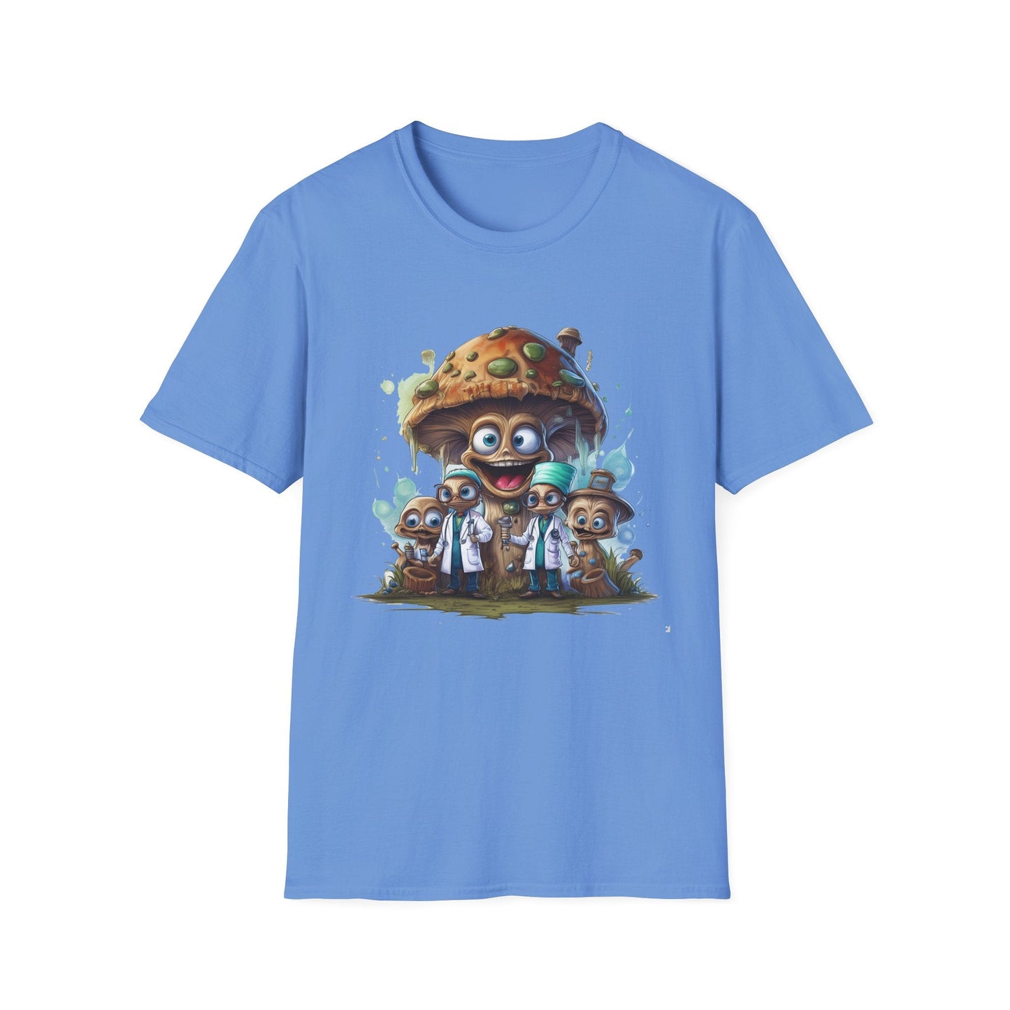 Mashroom Tee Shirt Unisex Funny Mushroom Design Softstyle 64000 Cotton Graphic Tee