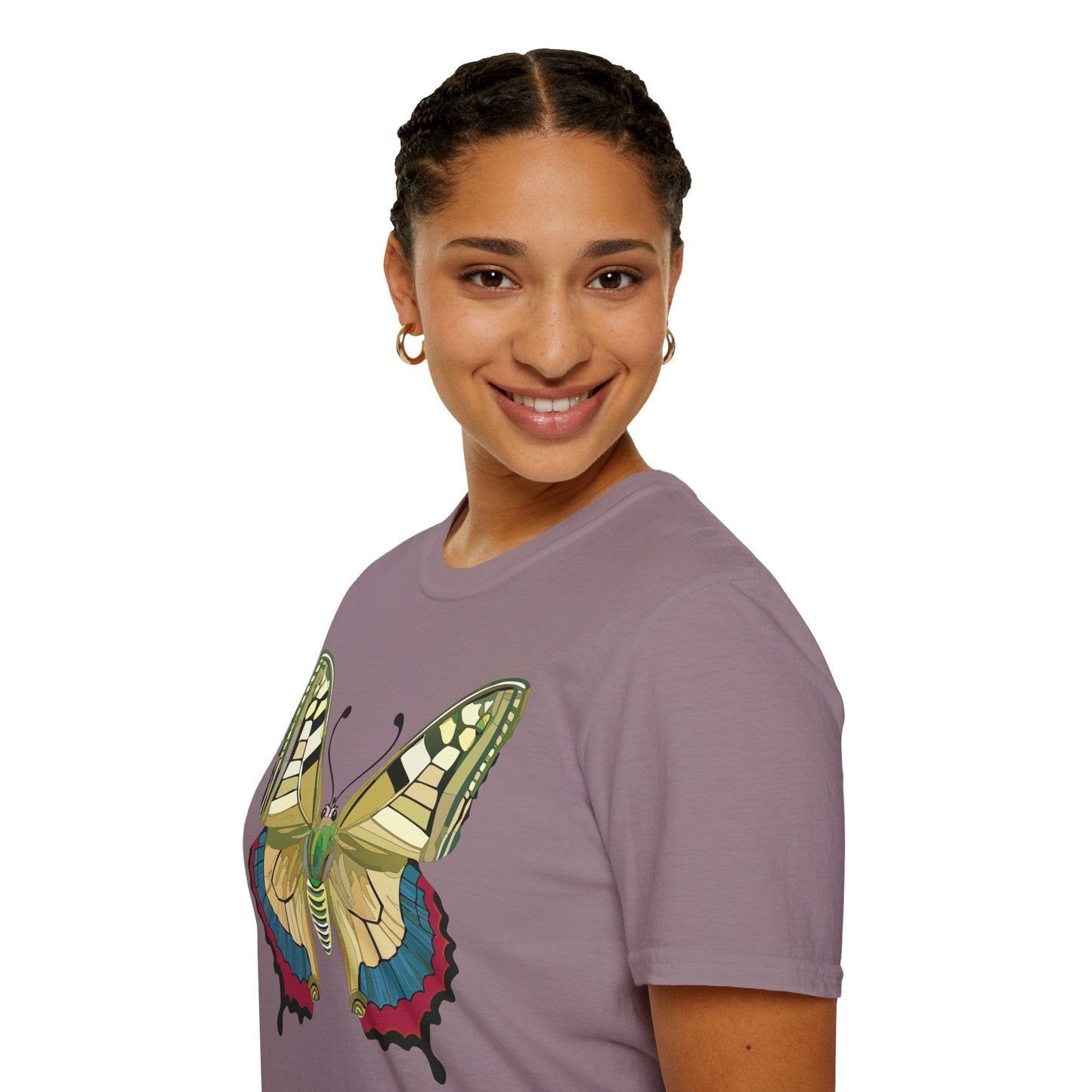 Butterfly T Shirt Unisex Monarch Design Soft Cotton Gildan 64000 Short Sleeve Tee