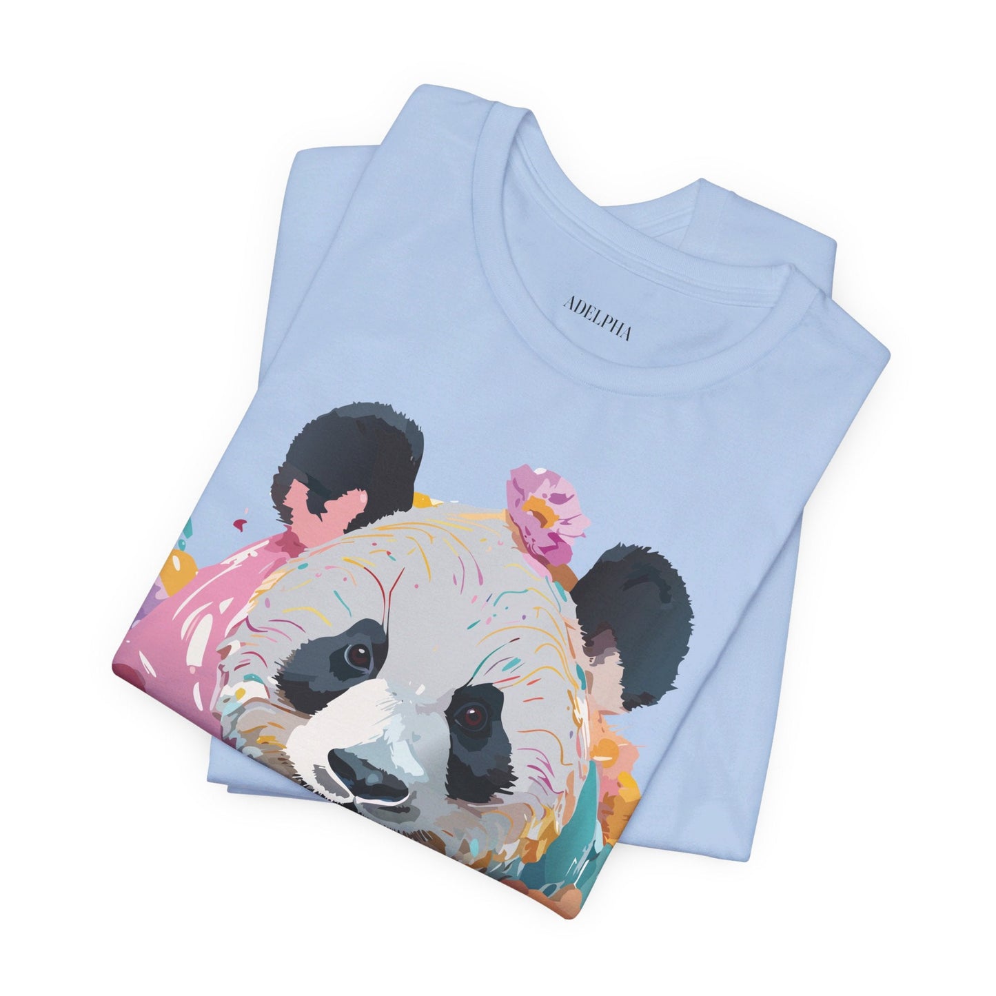 Panda Premium Graphic Tee Unisex Jersey Short Sleeve By Adelpha Vintage Inspired Artwork
