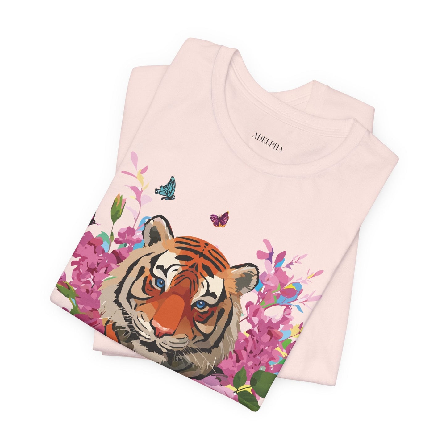Tiger Graphic Unisex 100 Cotton Vintage Art with Animal Tee 11