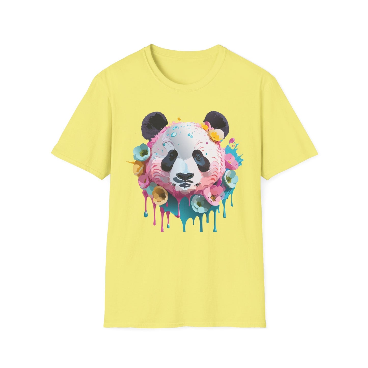 Panda Shirt Unisex T Shirt Graphic Tee Animal Print Gildan Softstyle 64000 100 Percent Cotton