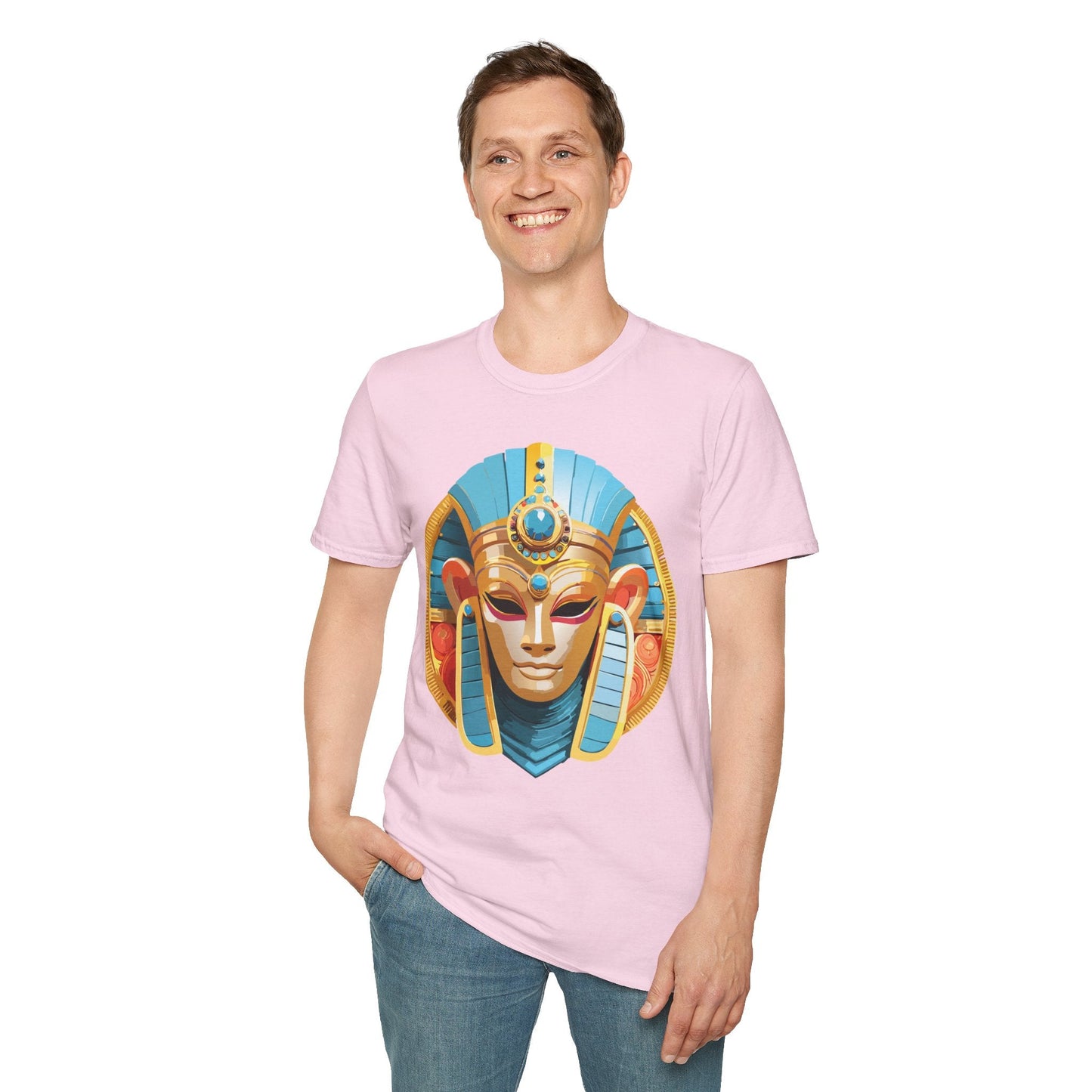Mask Tee Shirt Unisex Softstyle Short Sleeve Art Design T Shirt 100 Percent Ring Spun Cotton