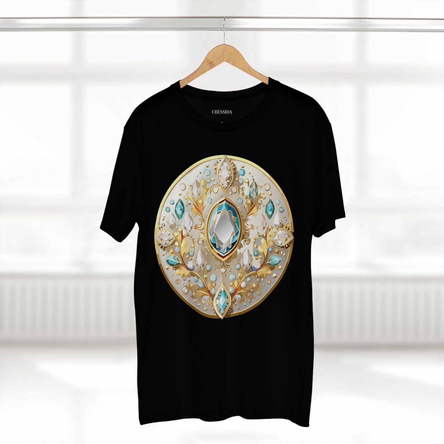 Medallion Graphic T-Shirt Unisex 100 Cotton With Gold Art Design Medal Tee 22