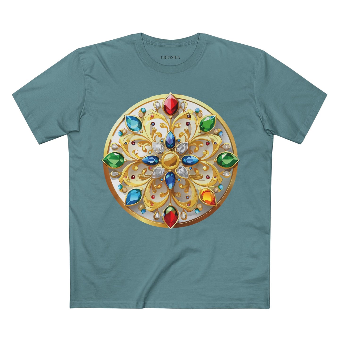 Medallion Graphic T-Shirt Unisex 100 Cotton With Gold Art Design Medal Tee 3