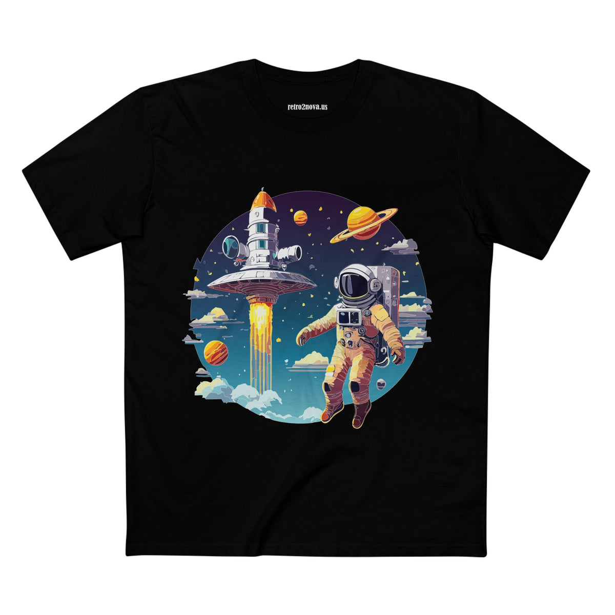 Cosmos Astronaut Graphic Tee Staple Unisex 100 Cotton Tee Shirt - CS-27