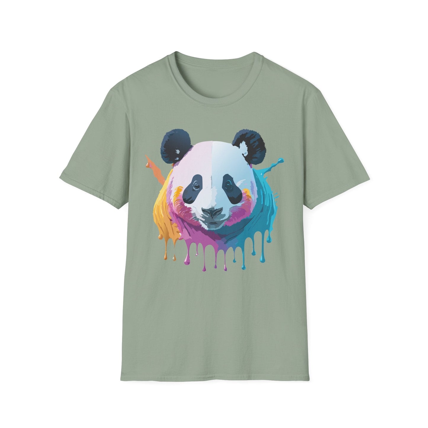 Panda Shirt Unisex T Shirt Softstyle Gildan 64000 100 Percent Ring Spun Cotton Animal Tee