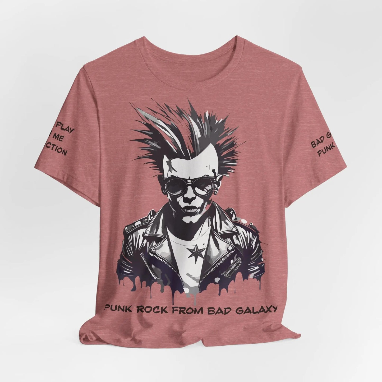 Punk Rock Tee Shirt 100 Percent Cotton Made To Order Eco Friendly Print Free Shipping Limited Time
