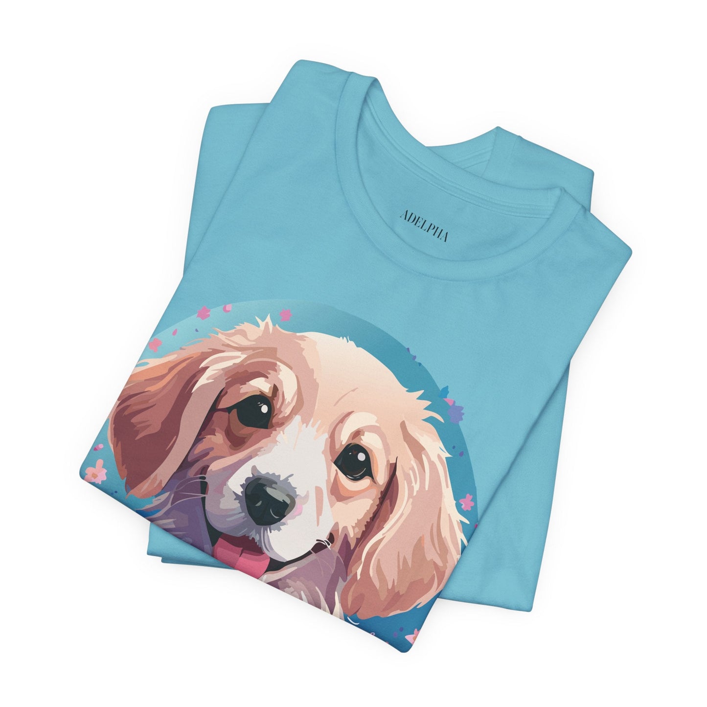 Dog Shirt Unisex Graphic Tee With Original Adelpha Artwork Jersey Short Sleeve Casual Look