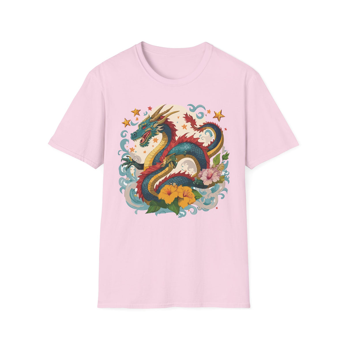 Dragon Graphic Tee Gildan Unisex 100 Cotton Tee Shirt with Animal a47