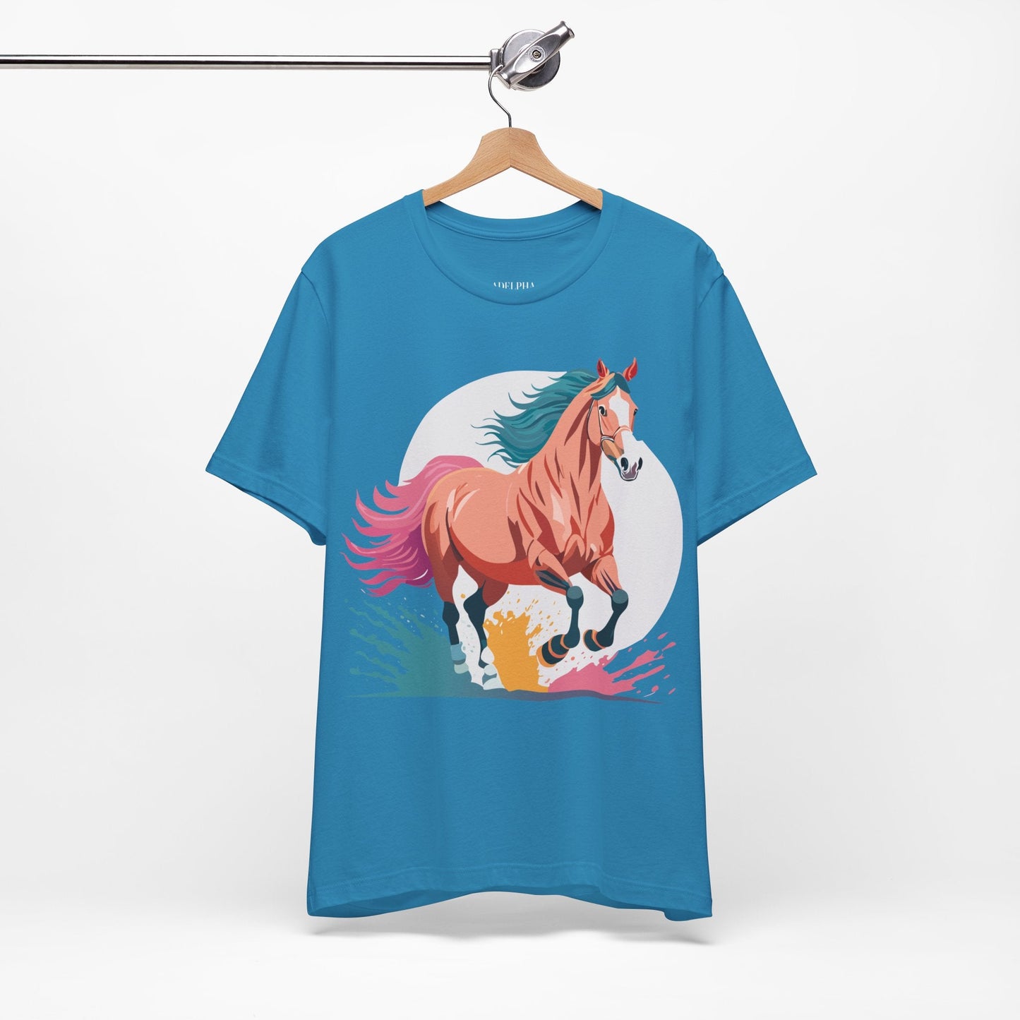 Horse Graphic T Shirt Unisex Adelpha Vintage Inspired Art Design Tee For Everyday Wear