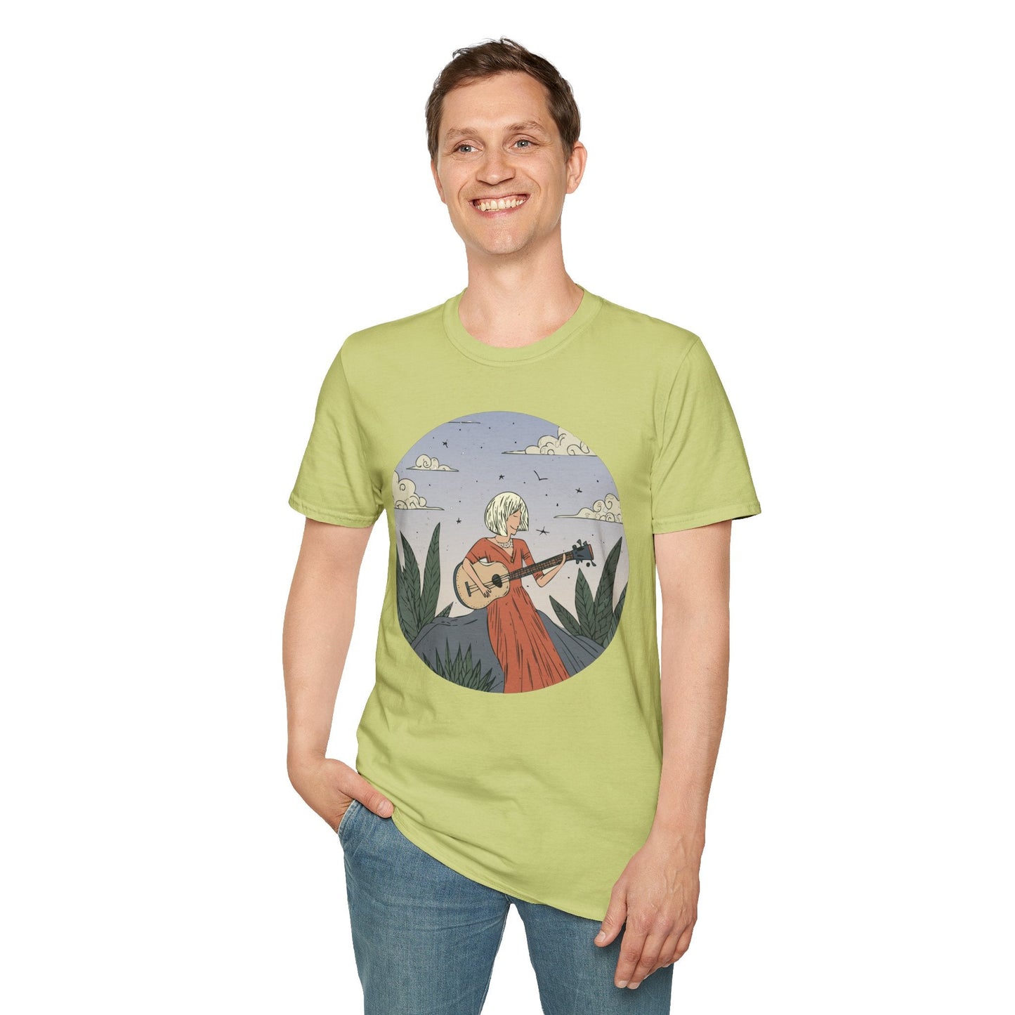 Womens Graphic T Shirts Art Design Tee Unisex Softstyle Gildan 64000 100 Percent Cotton