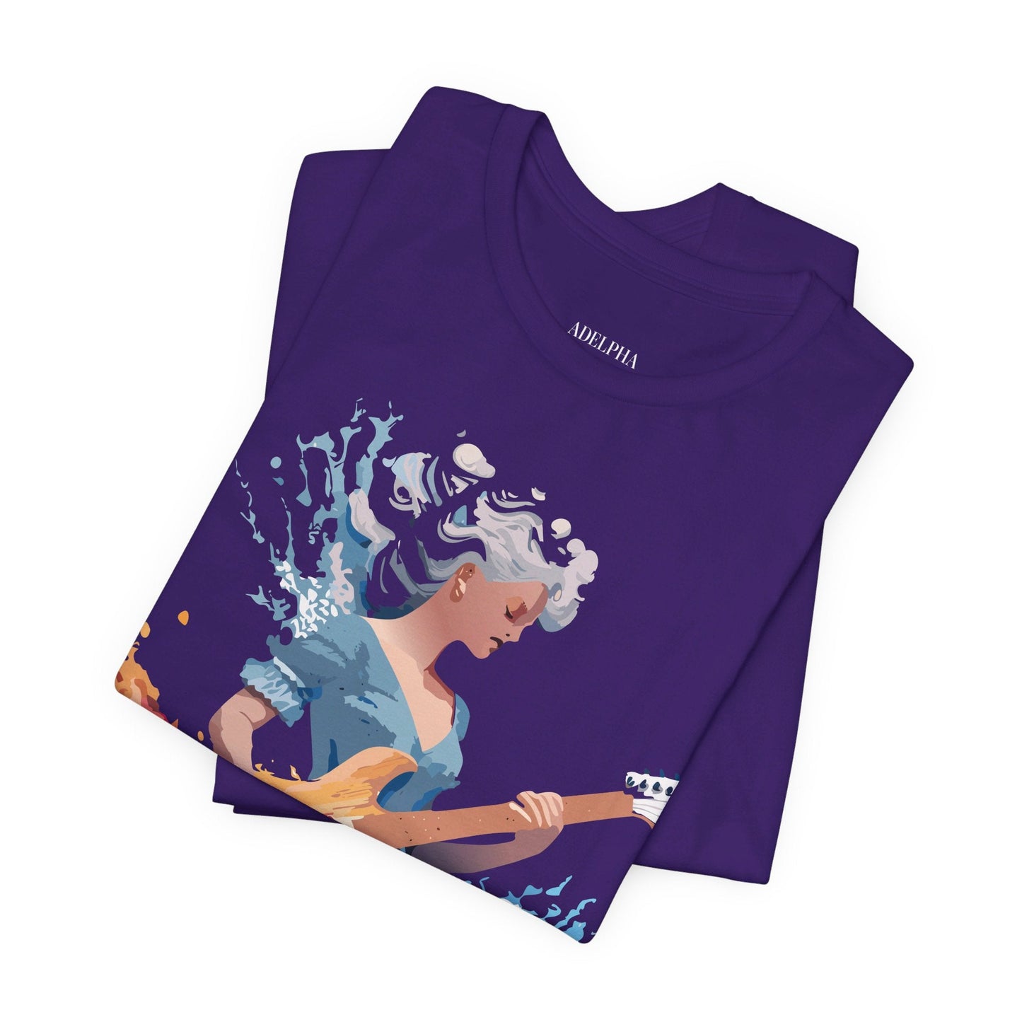 Music Graphic Unisex 100 Cotton Vintage Art with Musical Elements Tee 47