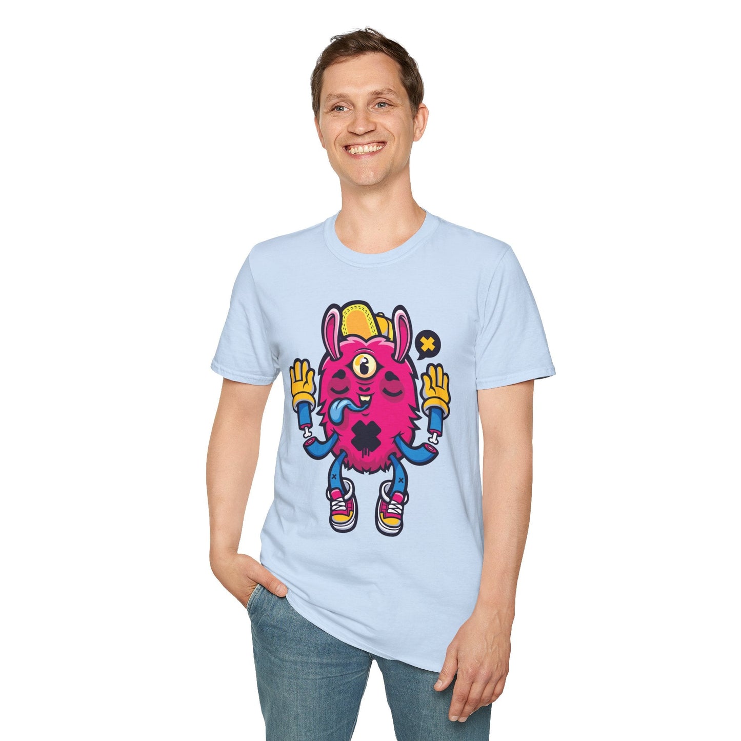 Cartoon T Shirt Animation T Shirt Funny Tee Unisex Softstyle 64000 Gildan Cotton Tee