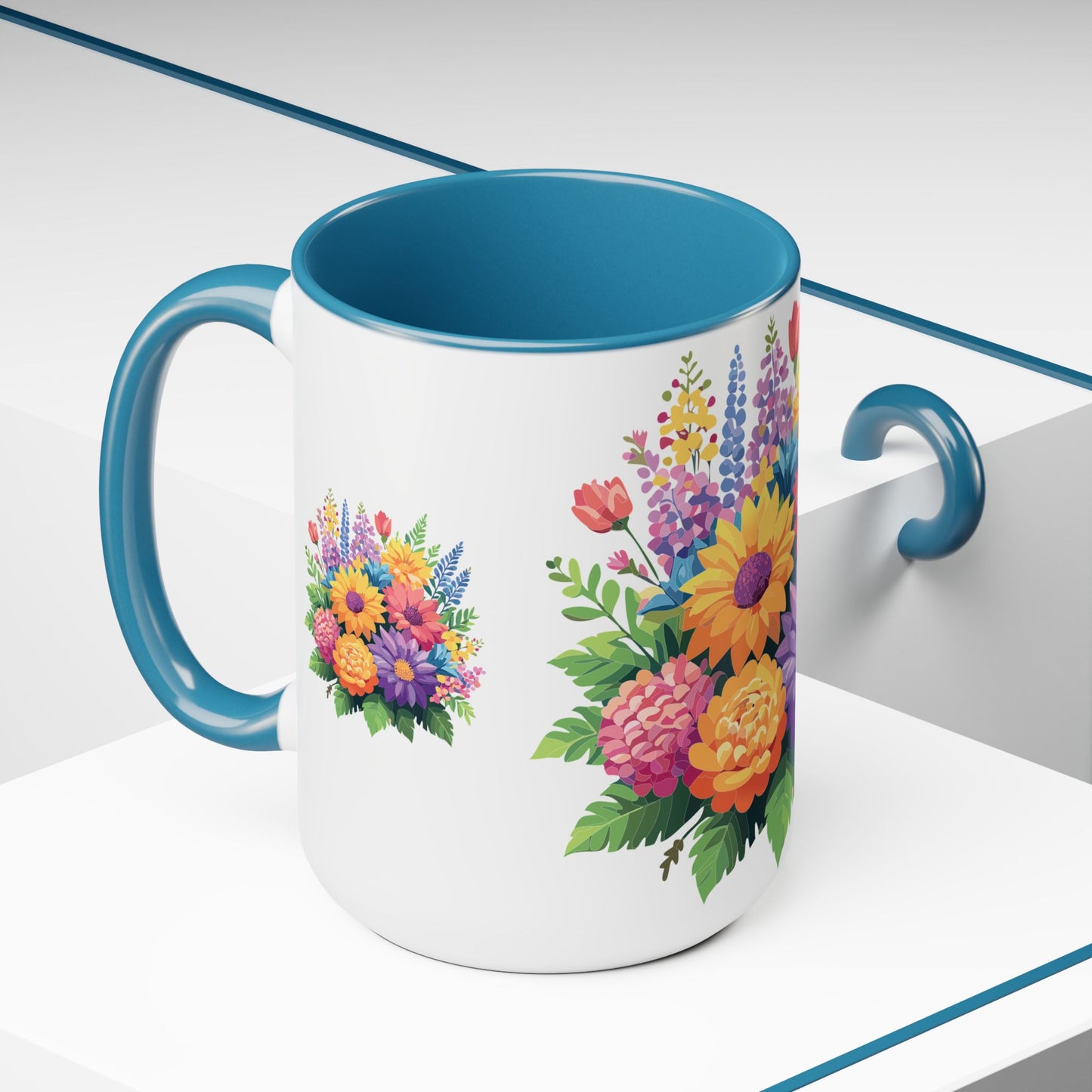 Floral Mug, Floral Cup