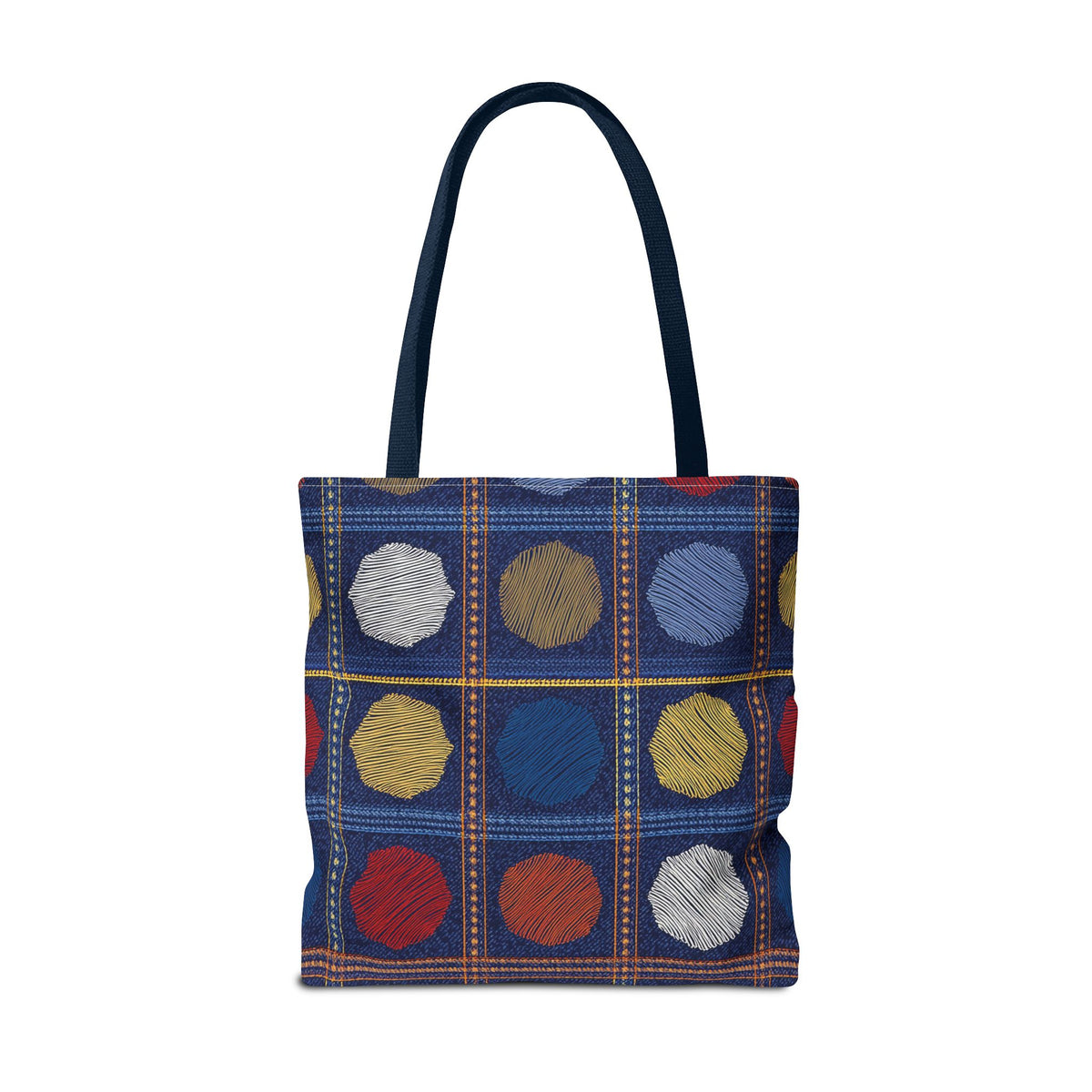 Denim Fabric Imitation Print Unisex Canvas Bag Poly Spun 3 Sizes Tote Bag 186