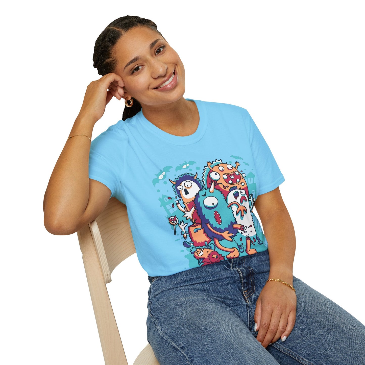 Cartoon T Shirt Animation Tee Funny Graphic Unisex Softstyle 100 Percent Ring Spun Cotton Tee