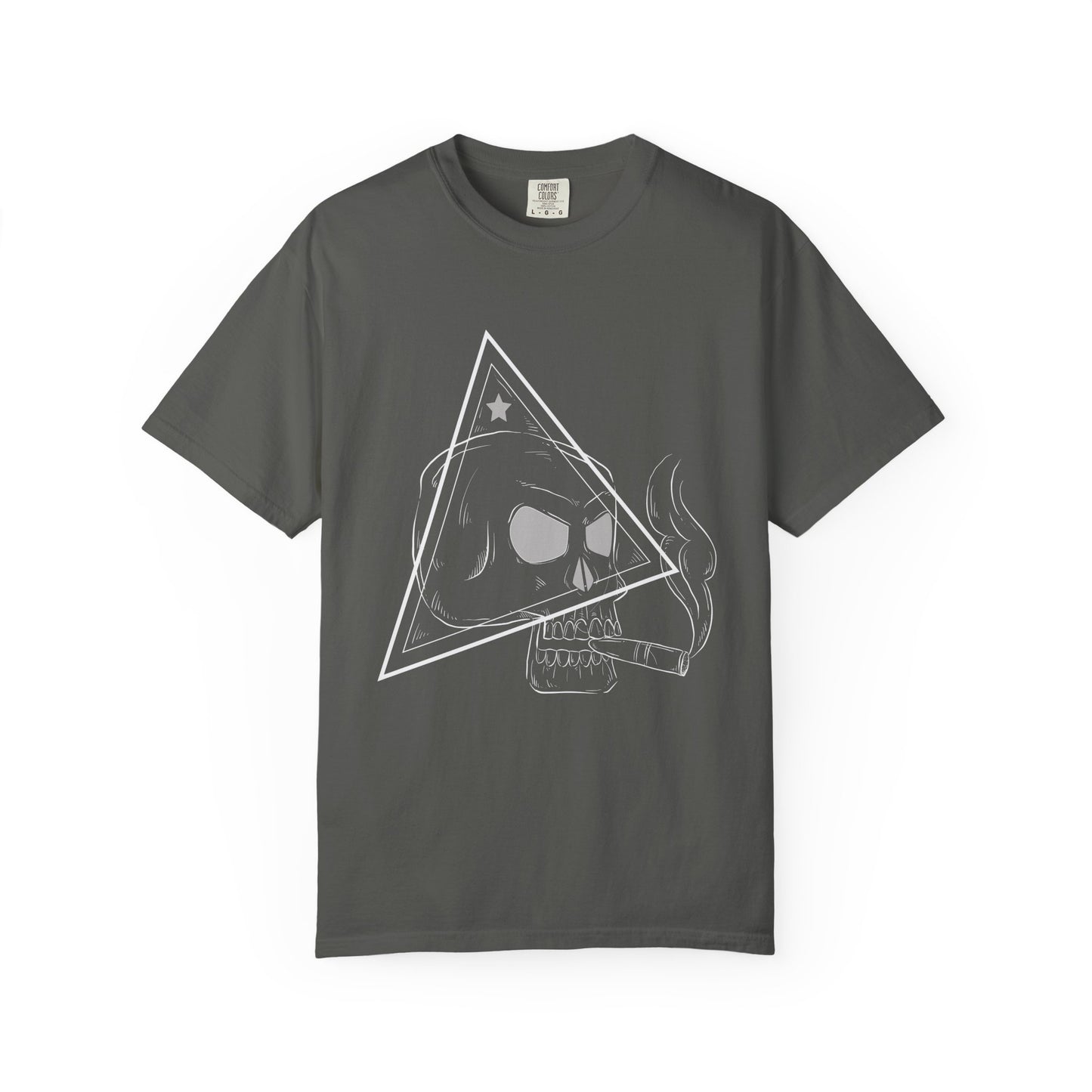 Camiseta unisex de algodón con calavera 