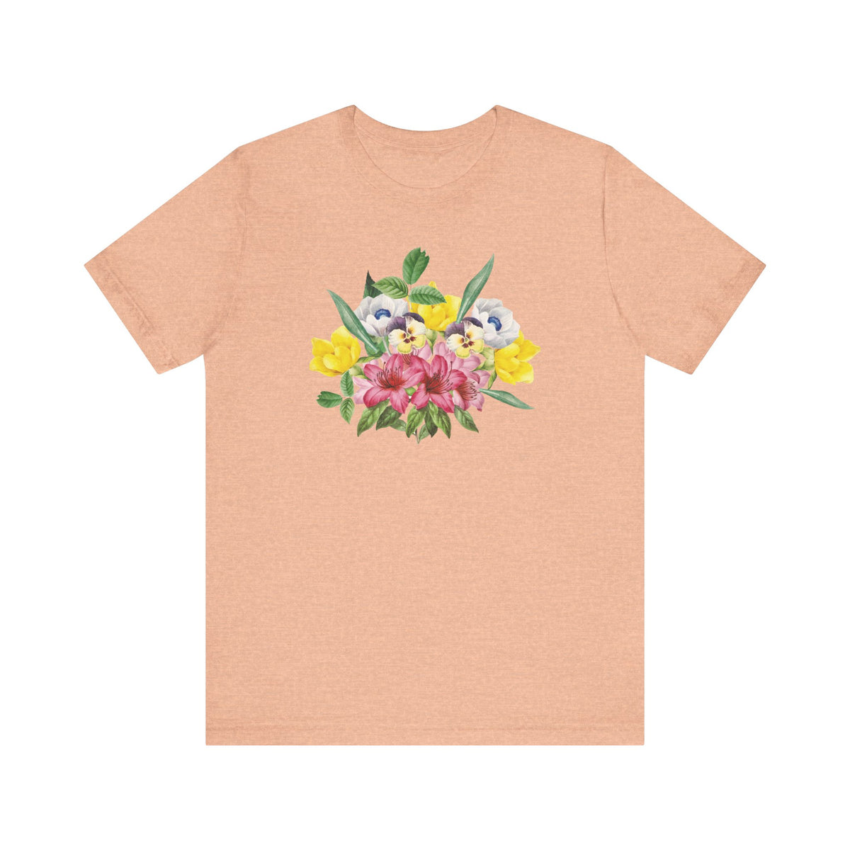 Floral Graphic Tee Shirt - Bella+Canvas Unisex 100 Cotton 49