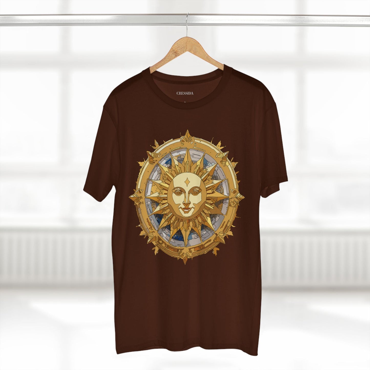 Gold Sun Graphic Unisex 100 Cotton T-Shirt with Golden Art Design 20