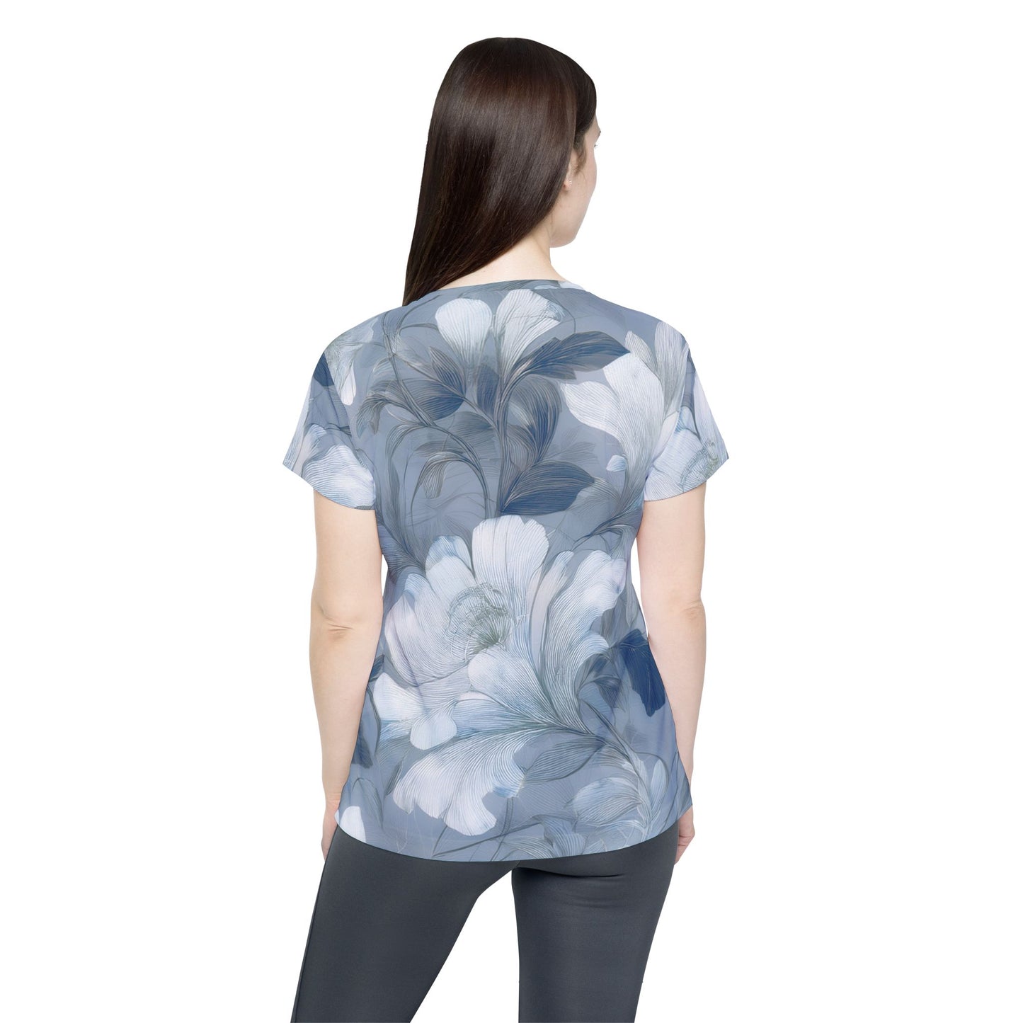 Women Poly Shirt with Floral Print F353