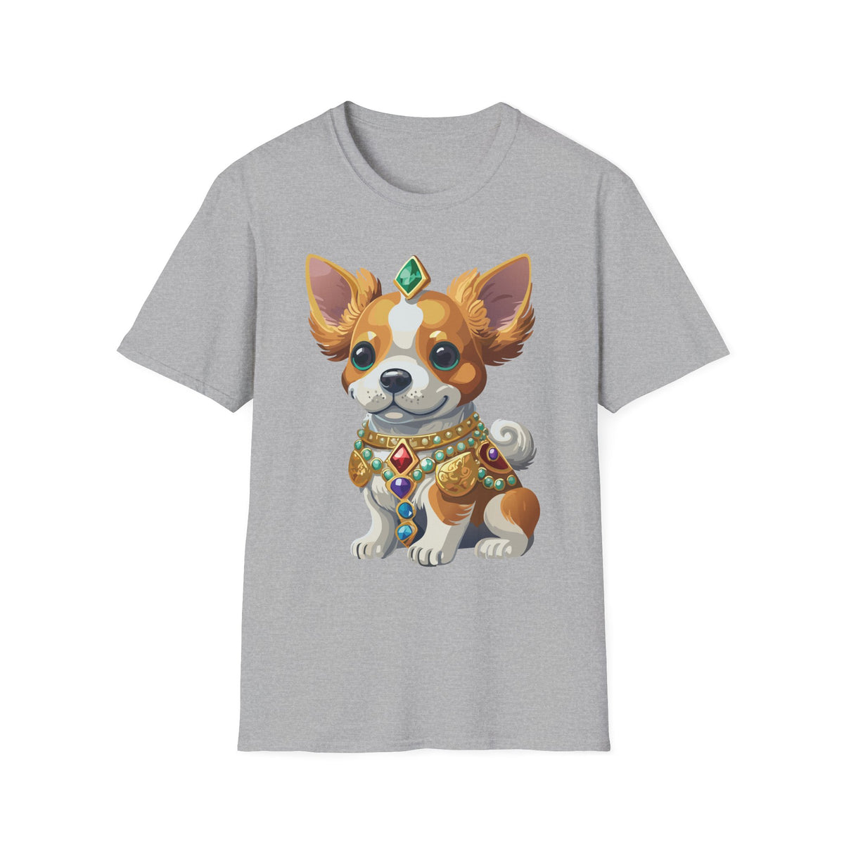 Corgi Prince T-Shirt — Cute Royal Dog Graphic Design Unisex 100 Cotton Gildan T-Shirt