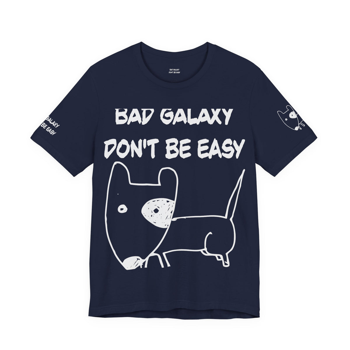 Funny Dog Graphic Unisex Cotton Bella+Canvas Tee with Art Design b91
