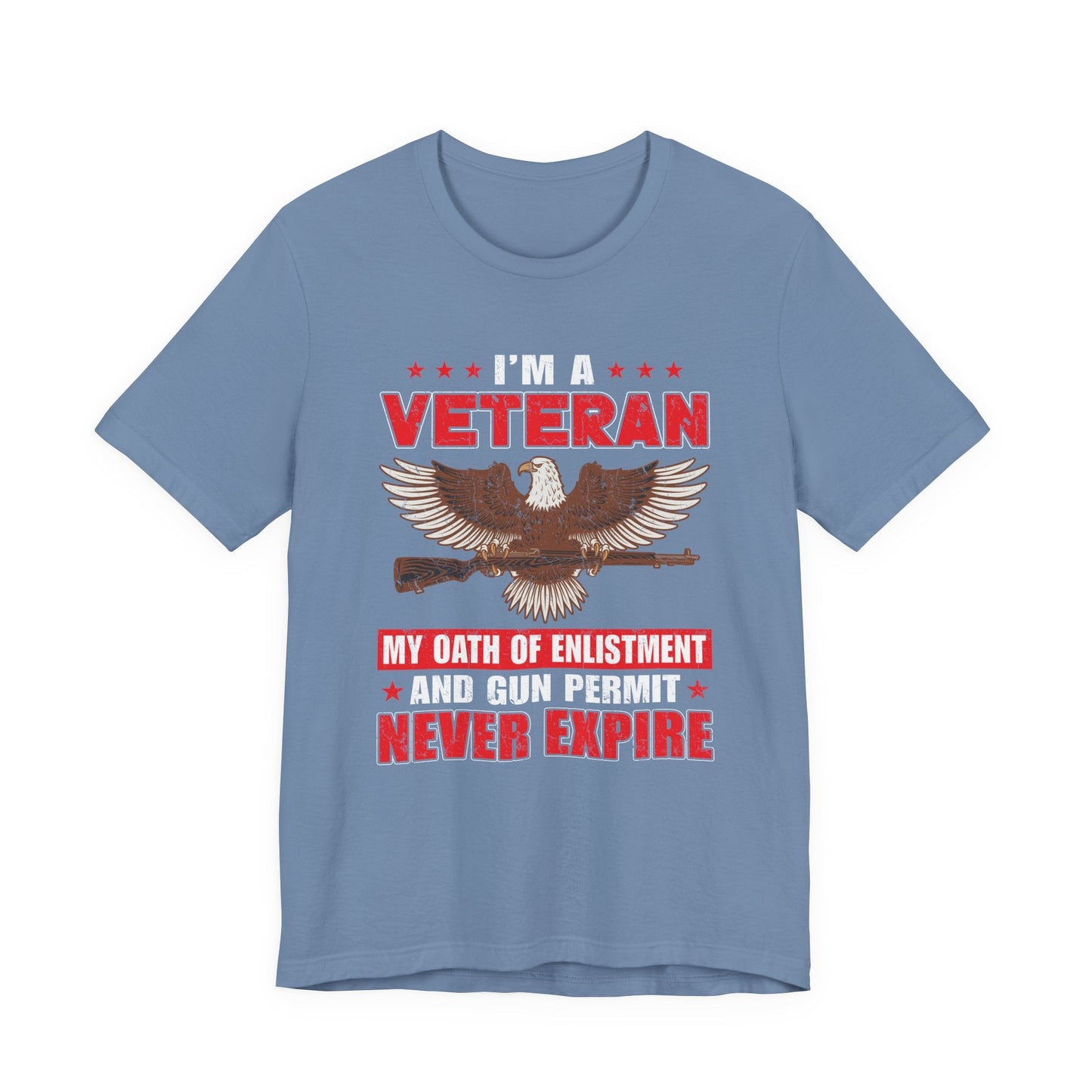 Army Veteran Patriotic Graphic Design Unisex Cotton T-Shirt v35