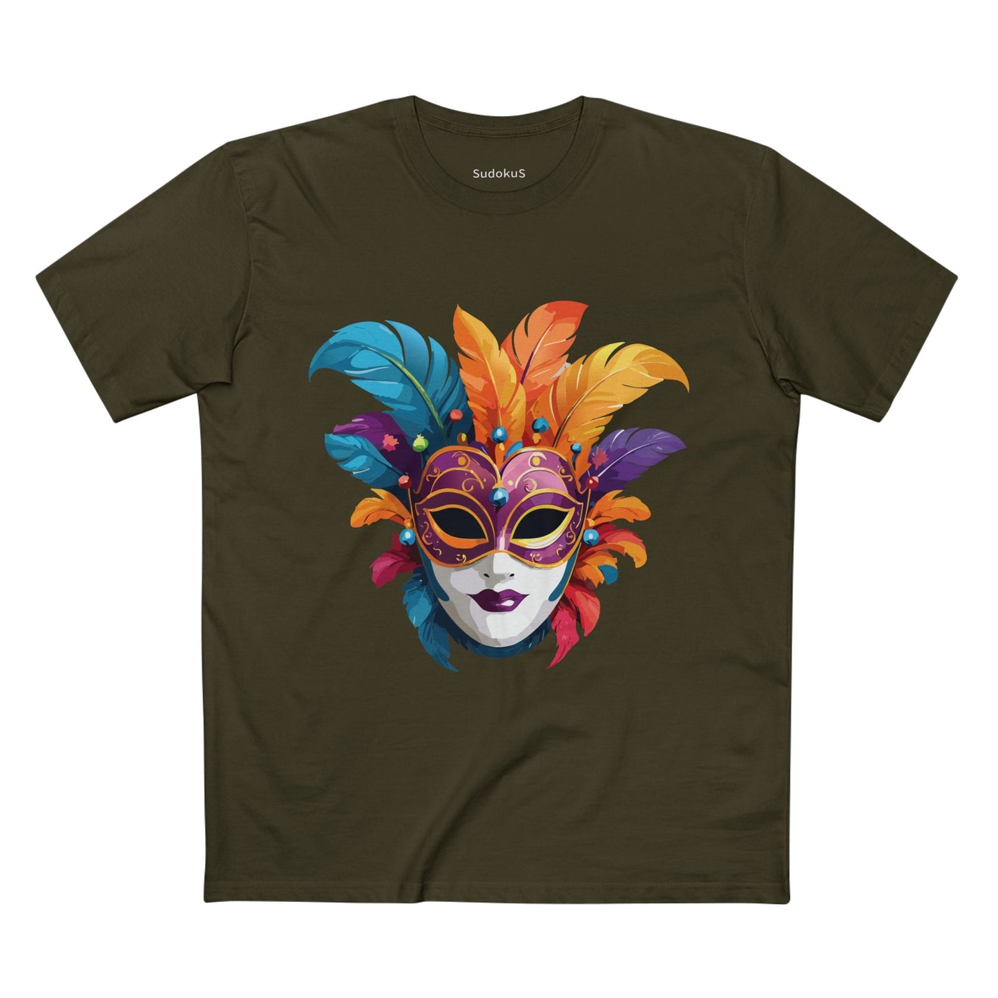 Mask Graphic Unisex 100 Cotton Staple Tee 38