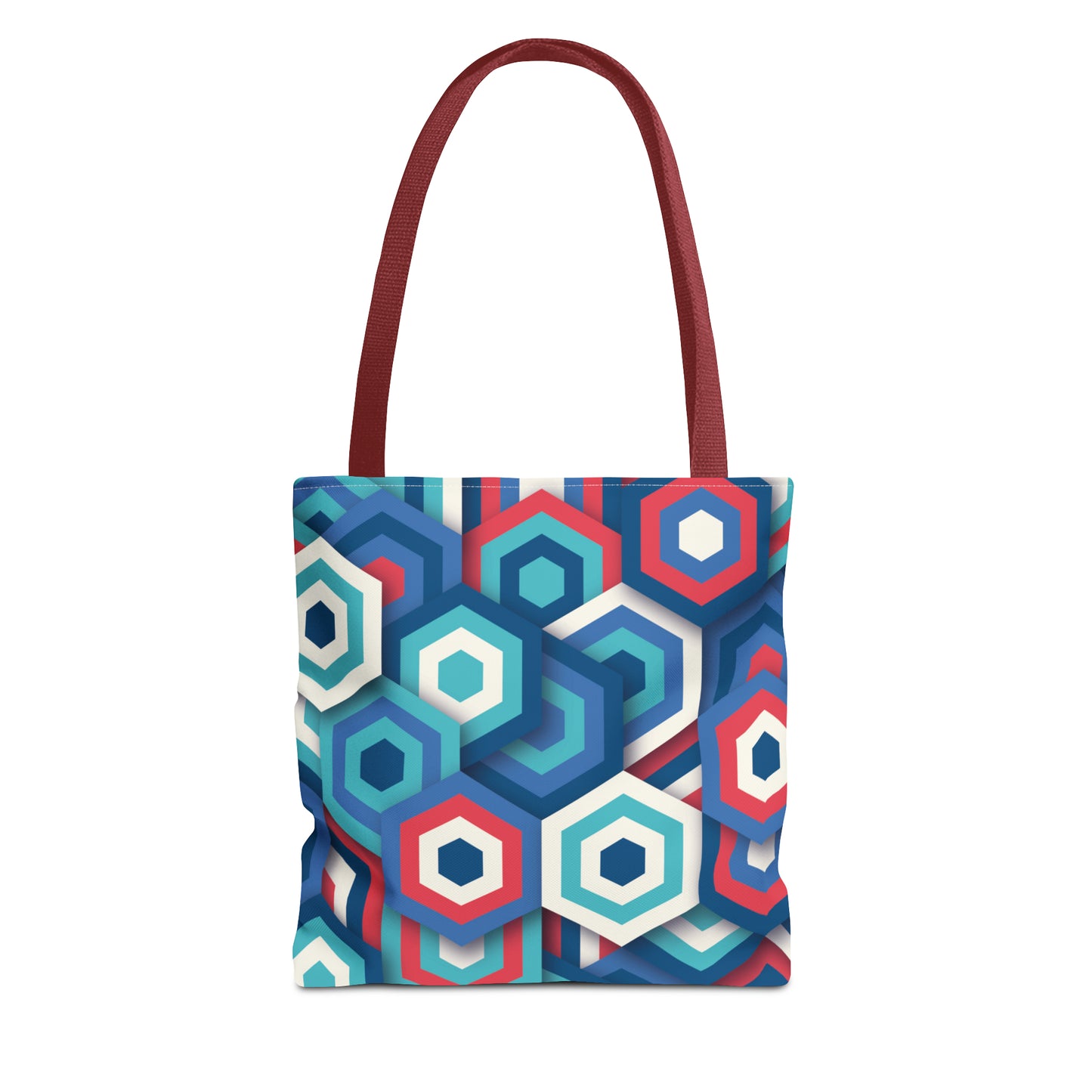 Bolsa de lona con estampados abstractos 