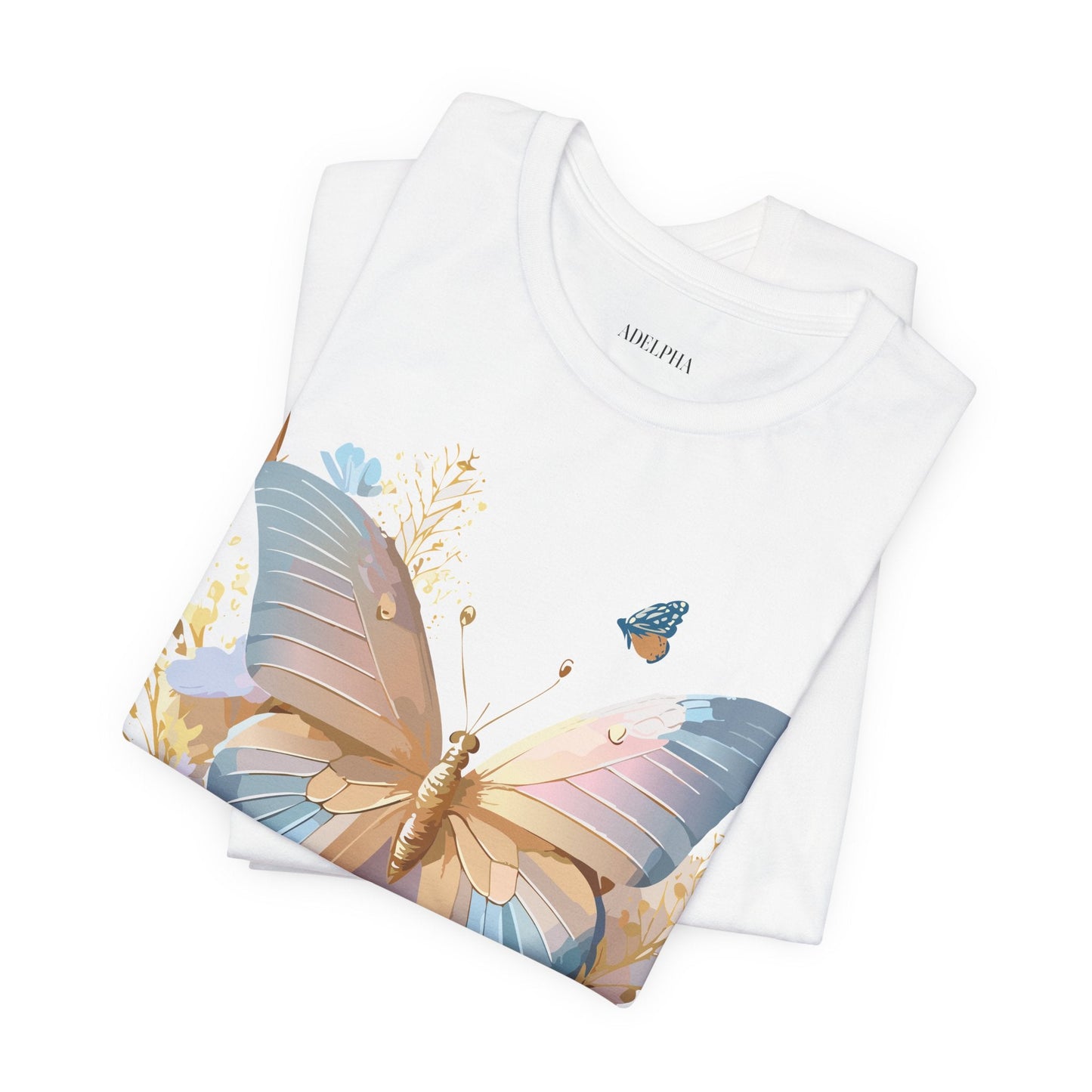 Butterfly Graphic Tee By Adelpha Vintage Inspired Unisex Short Sleeve