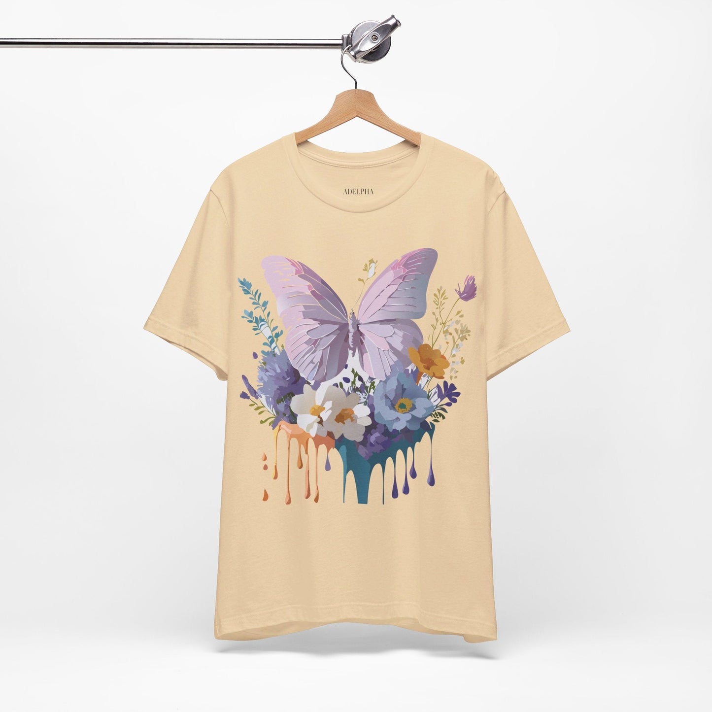 Adelpha Graphic Butterfly Unisex Short Sleeve Graphic Tee Art Design