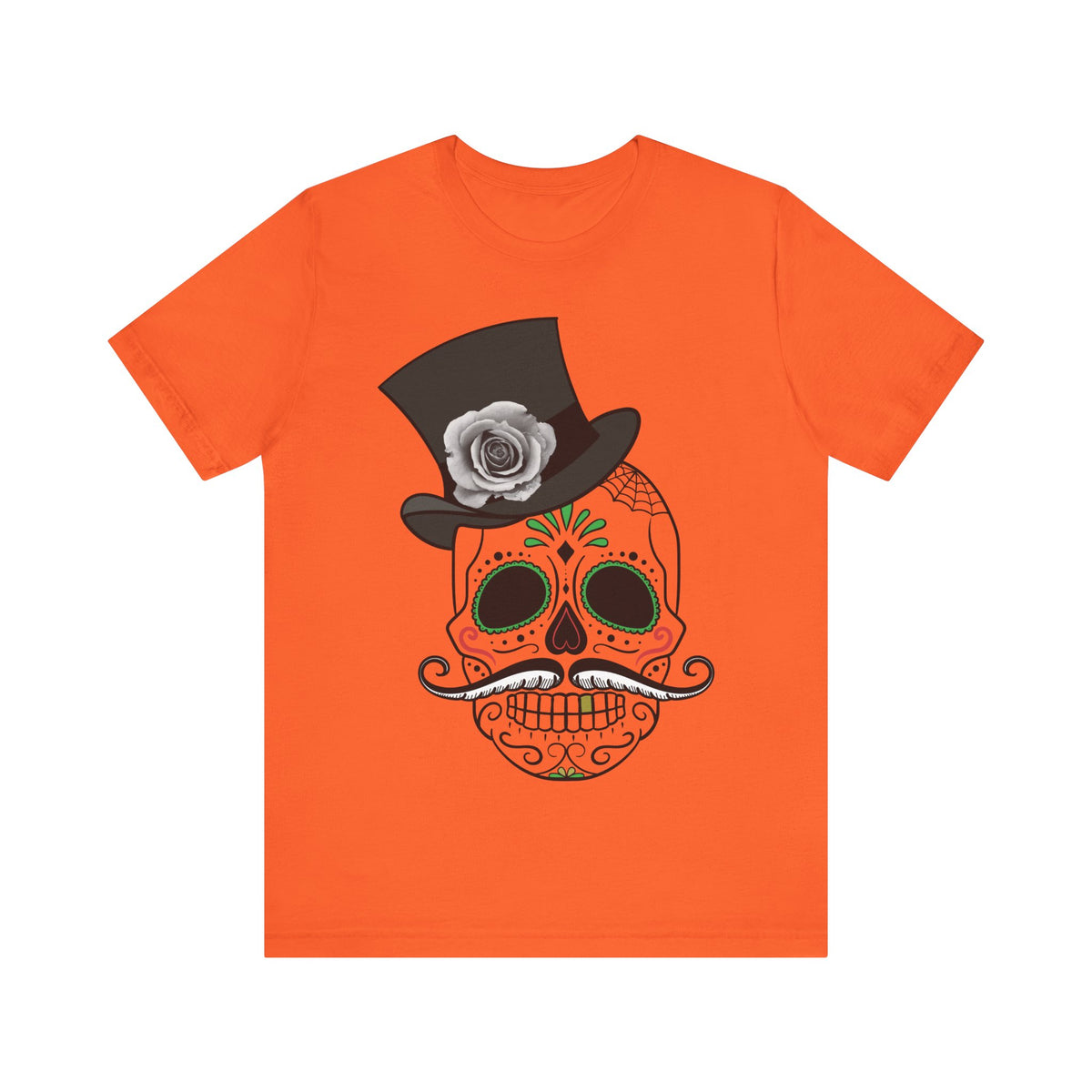 Camiseta unisex de algodón con calavera
