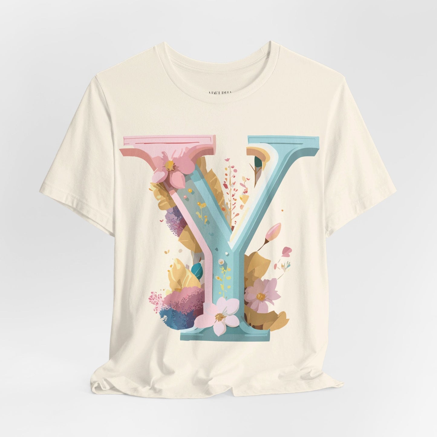 Letter Y Shirt Unisex Jersey Graphic Tee By Adelpha Vintage Inspired Art Short Sleeve Premium