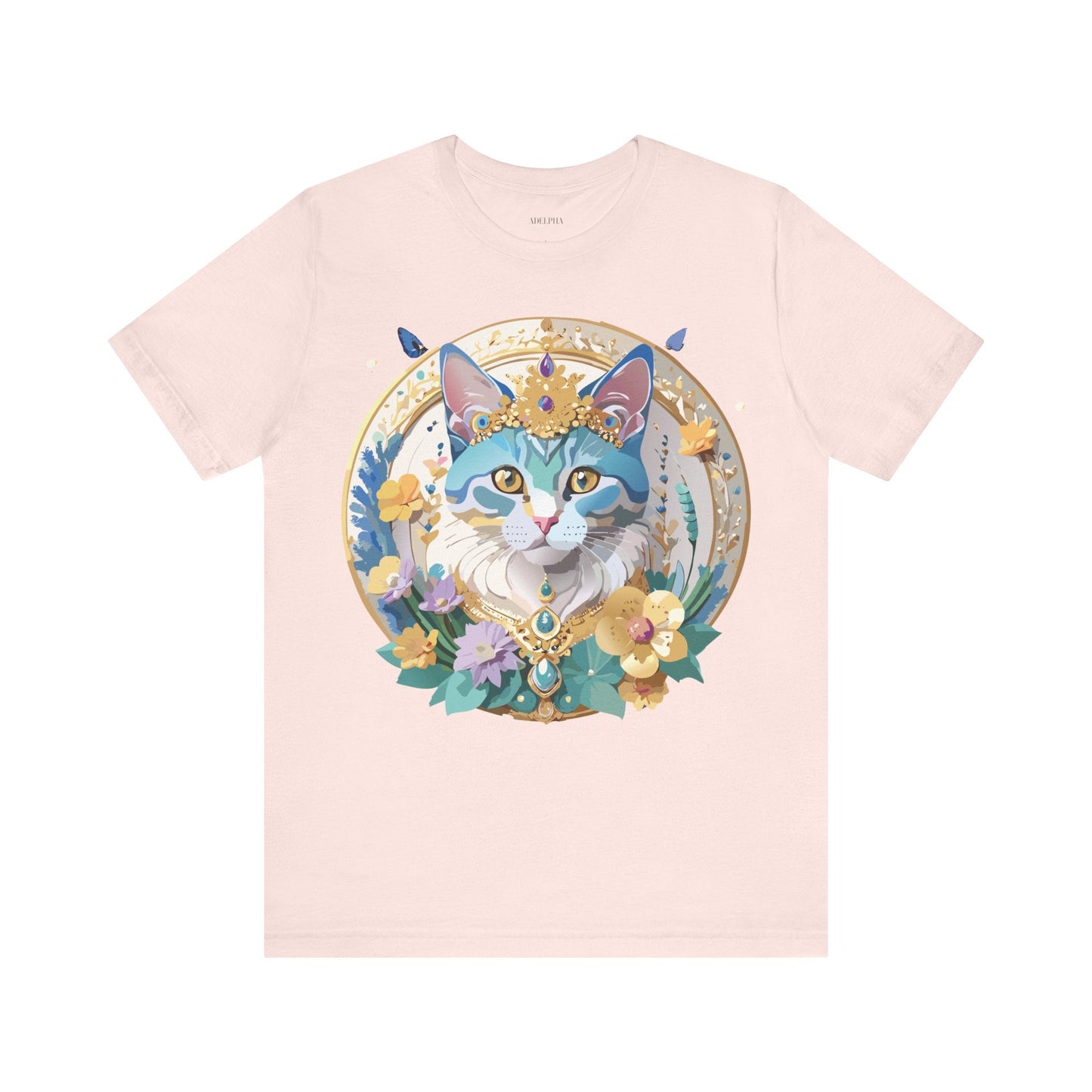 Unisex Graphic Tee With Adelpha Artwork Vintage Inspired Short Sleeve Jersey Shirt