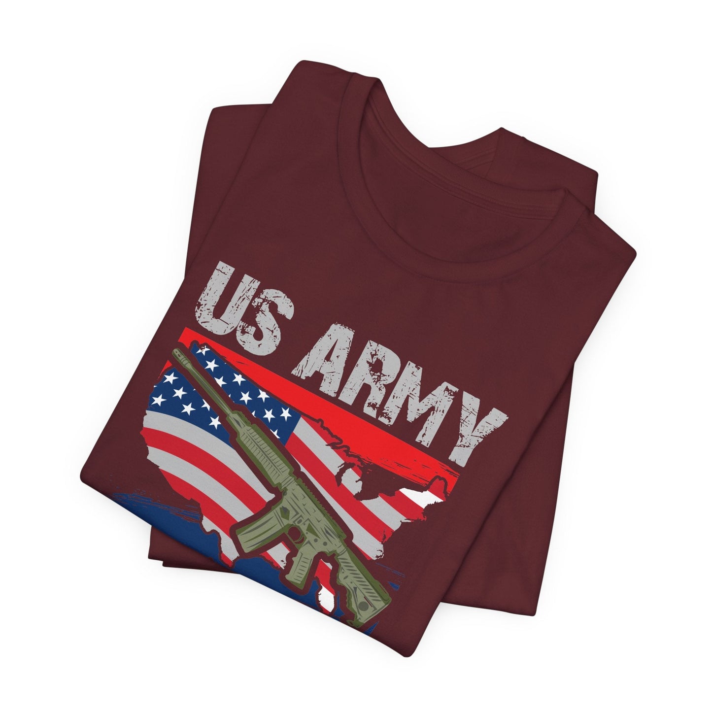 Army Veteran Patriotic Graphic Design Unisex Cotton T-Shirt v21
