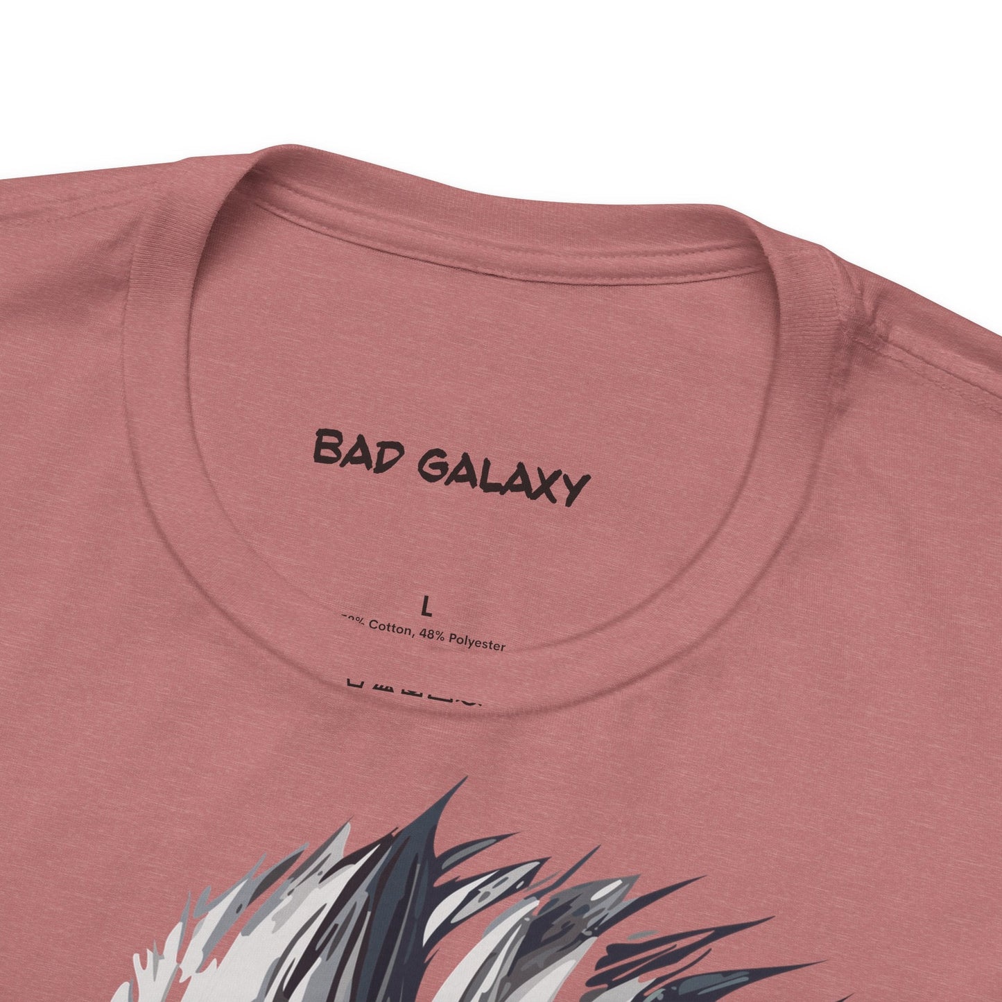 Punk Rock Tee Shirt From Bad Galaxy Made To Order 100 Percent Cotton Eco Friendly Inks USA