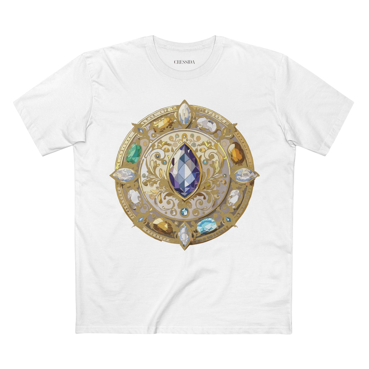 Medallion Graphic T-Shirt Unisex 100 Cotton With Gold Art Design Medal Tee 16