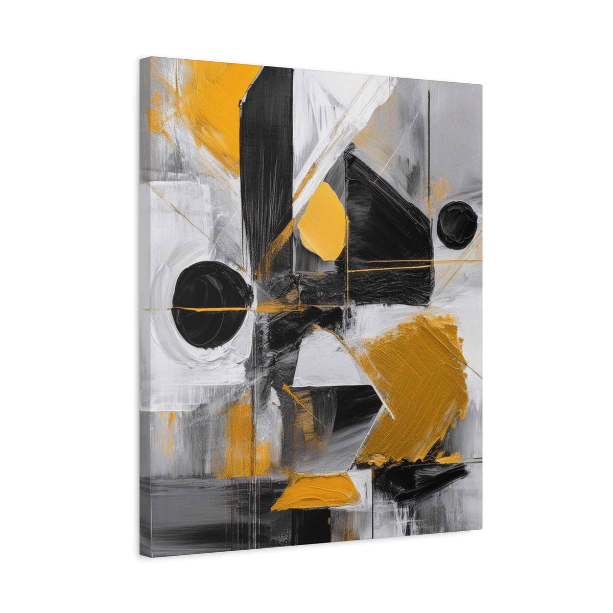 Black Abstract Painting Print Canvas 20x24,20x30,24x30, 24x32,24x36,30x40, 32x48,36x48,40x60 Pine-Wood Inner Frame ABS-20