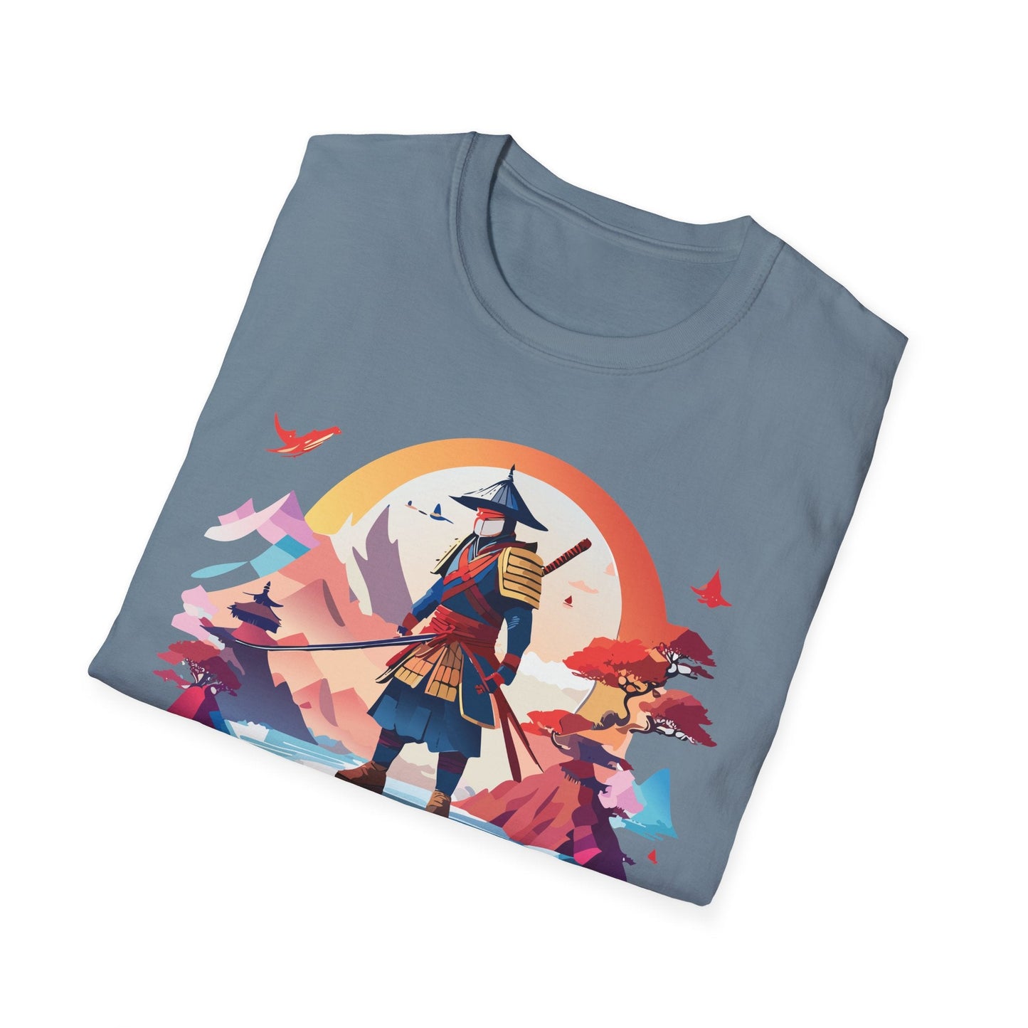 Samurai Shirt Unisex Softstyle Tee 100 Percent Ring Spun Cotton Short Sleeve T Shirt Comfort Fit