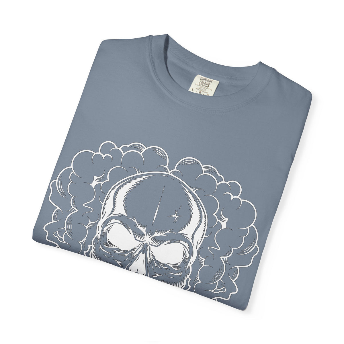 Camiseta unisex de algodón con calavera 