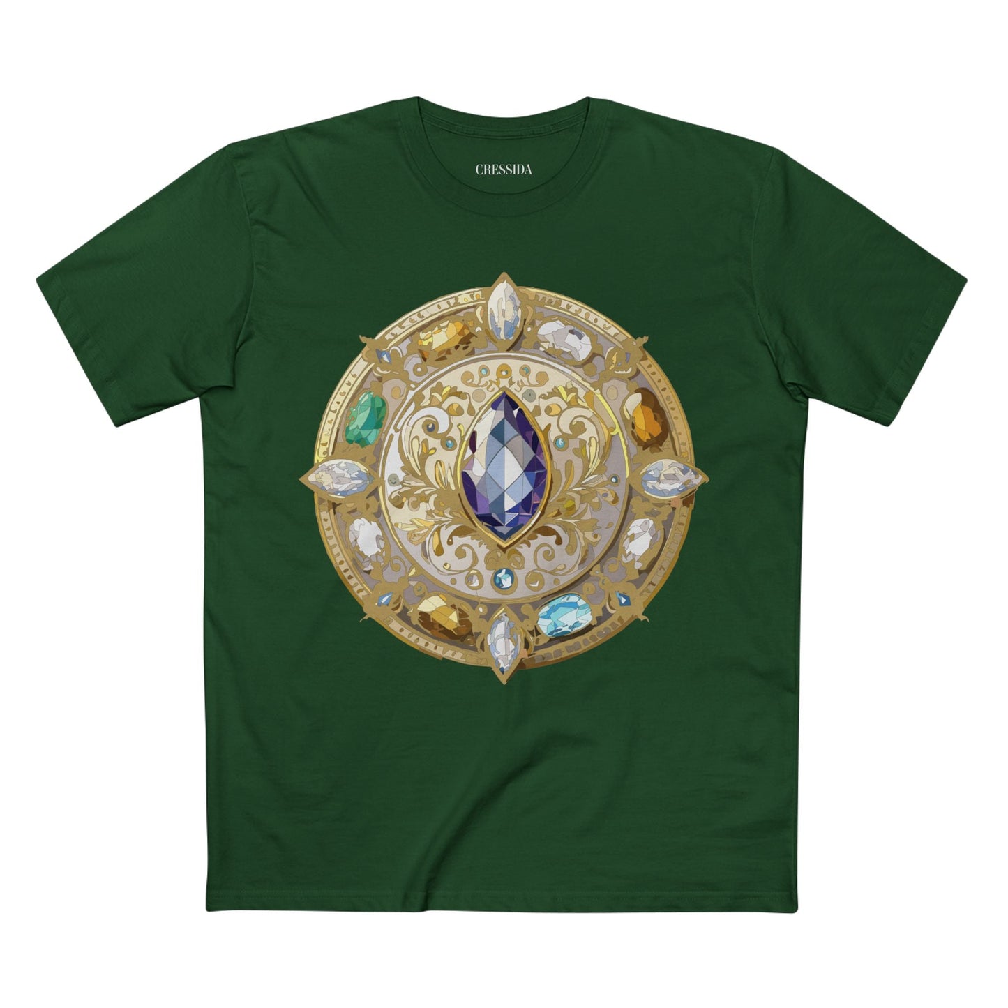 Medallion Graphic T-Shirt Unisex 100 Cotton With Gold Art Design Medal Tee 16