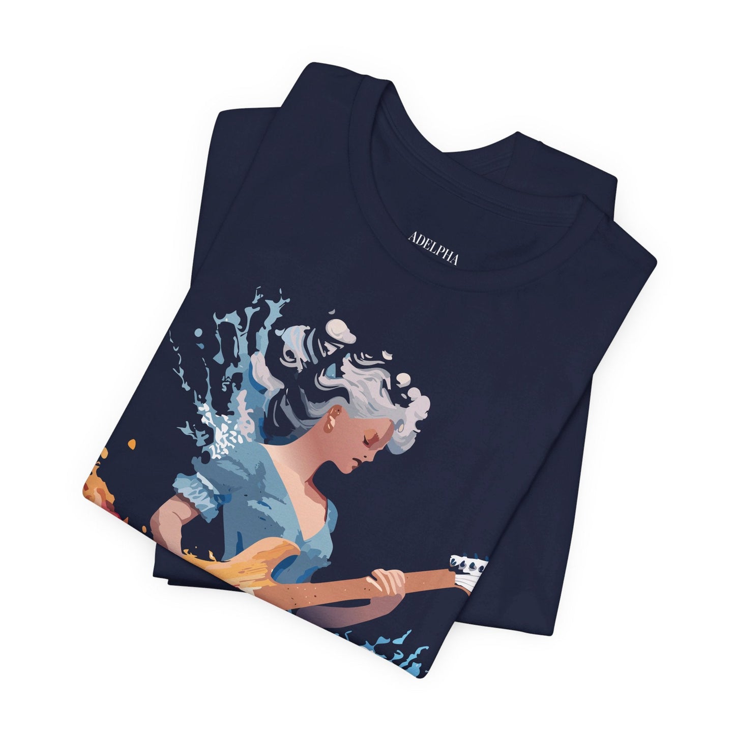 Music Graphic Unisex 100 Cotton Vintage Art with Musical Elements Tee 47