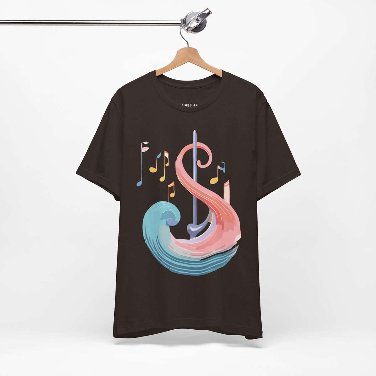 Music Graphic Unisex Cotton Bella+Canvas Tee with Art Design m97
