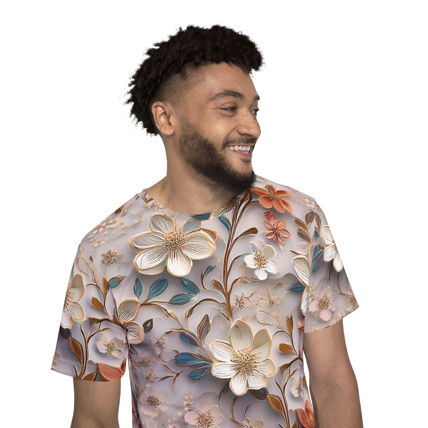 Unisex Floral Shirt, Floral Tee Shirt, Floral T-Shirt, T Shirt with Flowers 13