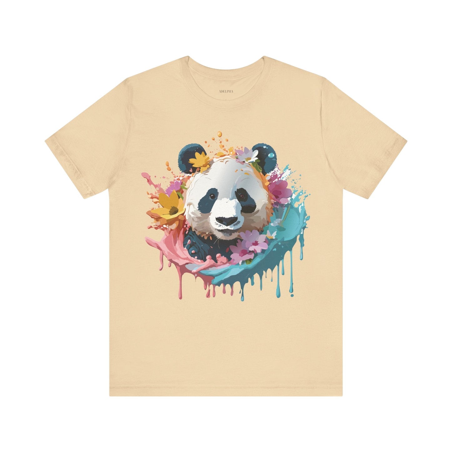 Panda Graphic Tee Unisex Jersey Short Sleeve Art Design Shirt By Adelpha Premium Casual Wear