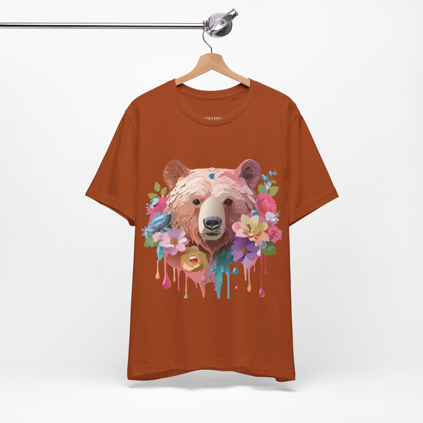 Bear Graphic T Shirt Unisex Adelpha Vintage Art Design Tee Edition