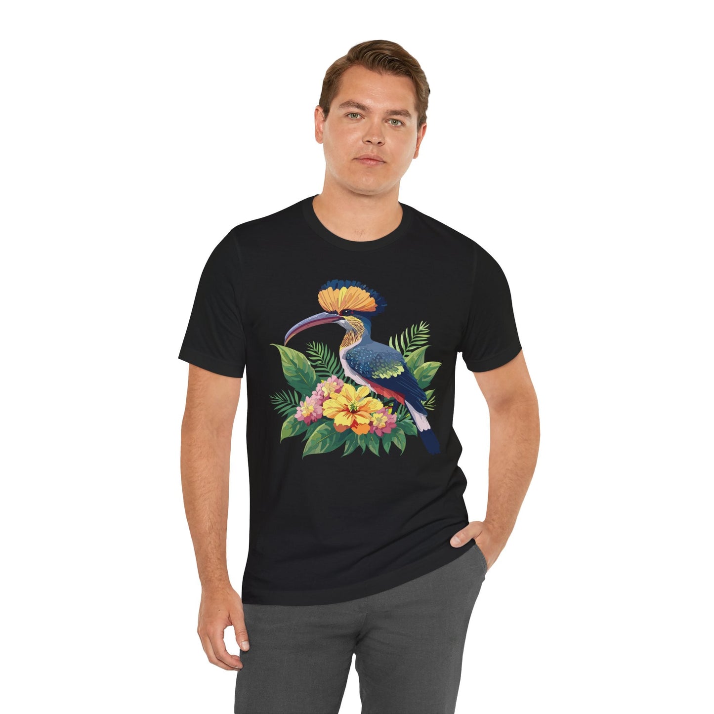 Unisex Animal Tee Shirt With Art Design Wild Animals Short Sleeve Jersey Tee For Everyday